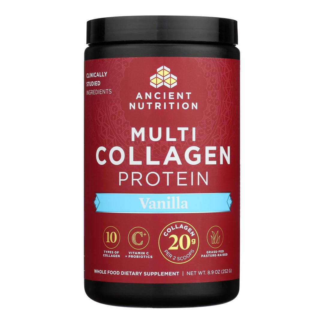 Ancient Nutrition - Mlti Collagen Protein Vanlla - 1 Each 1 - 8.9 Oz - Maras Green