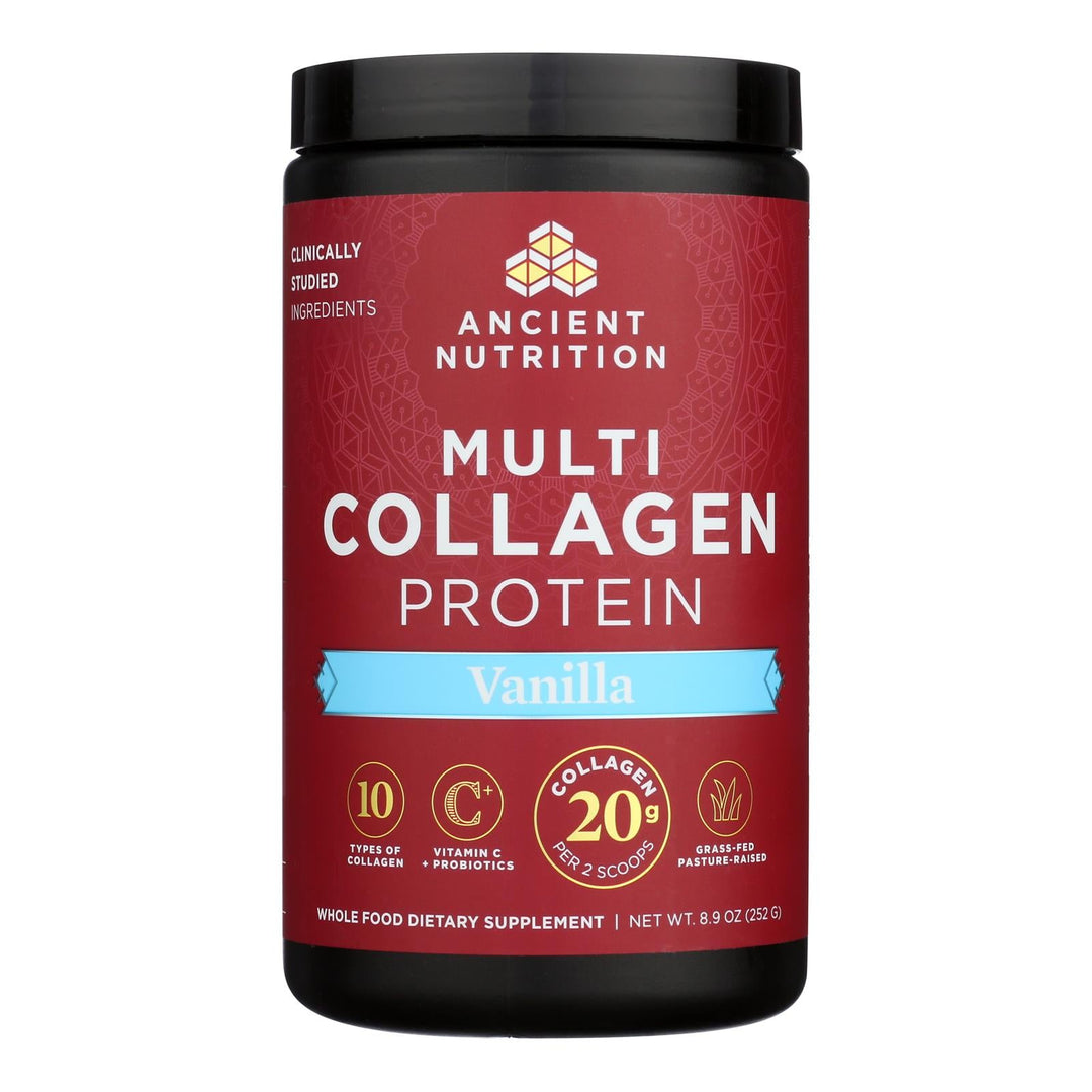 Ancient Nutrition - Mlti Collagen Protein Vanlla - 1 Each 1 - 8.9 Oz - Maras Green