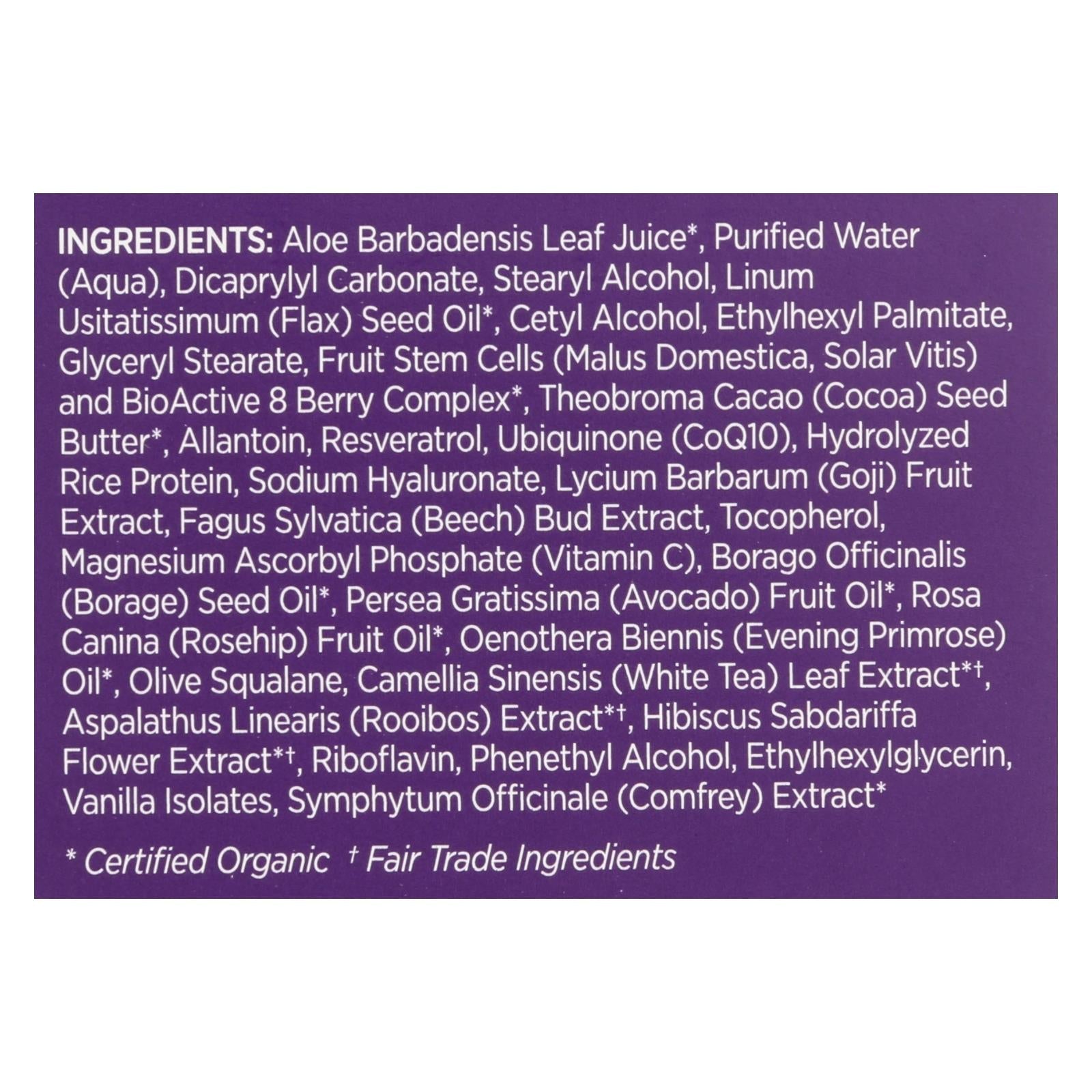 Andalou Naturals Resveratrol Q10 Night Repair Cream - 1.7 Fl Oz - Maras Green