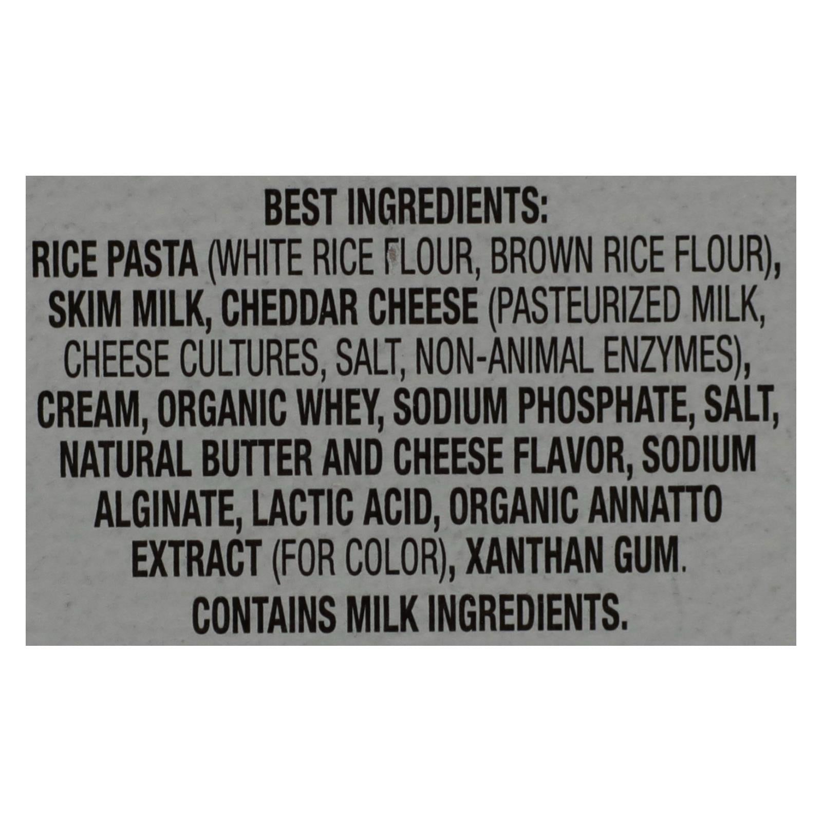 Annies Homegrown Rice Pasta Dinner - Creamy Deluxe - Rice Pasta And Extra Cheesy Cheddar Sauce - Gluten Free - 11 Oz - Case Of 12 - Maras Green
