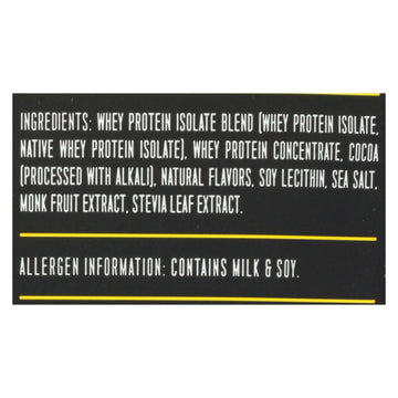 Ascent Native Fuel Chocolate Whey Protein Powder Blend Chocolate - Case Of 15 - 1.16 Oz - Maras Green