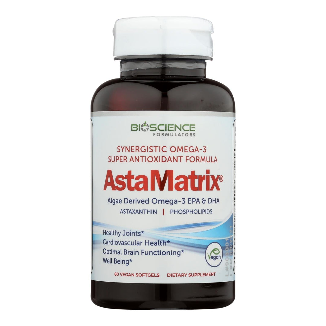 Astamatrix - Algae Omega - 3 Epa & Dha - 1 Each - 60 Sgel - Maras Green