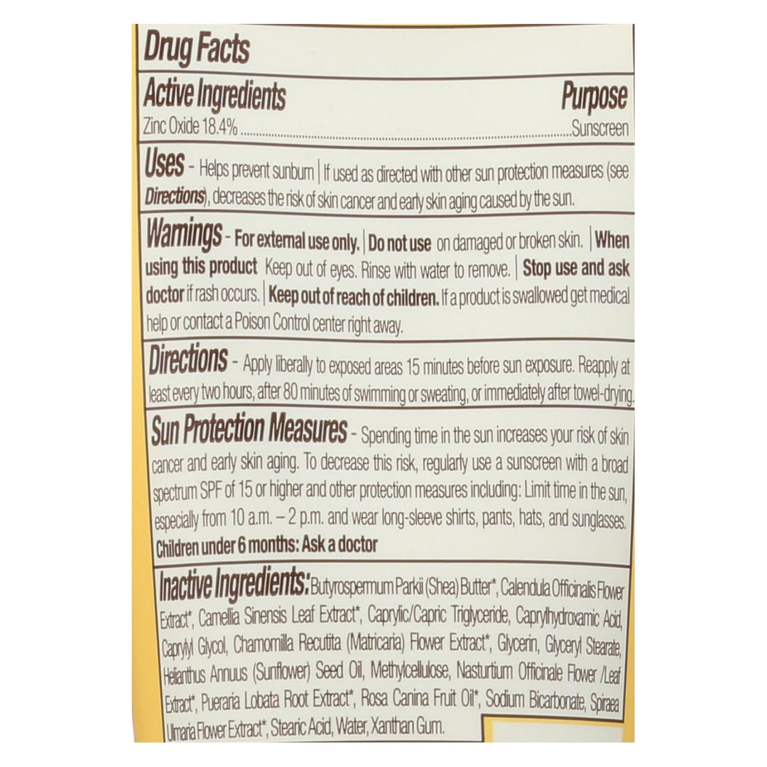 Babo Botanicals - Sunscreen - Clear Zinc Unscented Spf 30 - 3 Oz - Maras Green