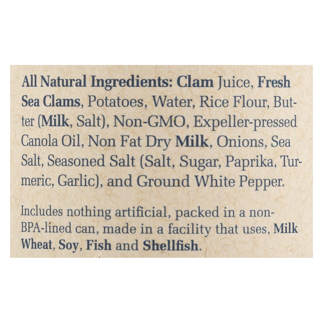 Bar Harbor - Clam Chowder - Ready To Serve - Case Of 6 - 15 Oz. - Maras Green