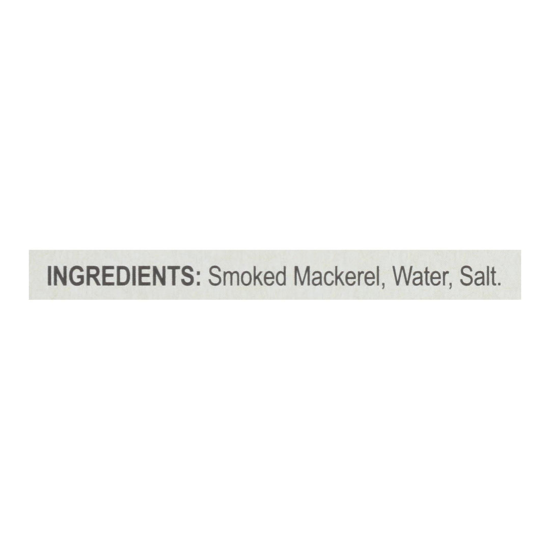Bar Harbor - Mackerel Fillets Wild Smoked - Case Of 12 - 6.7 Oz - Maras Green
