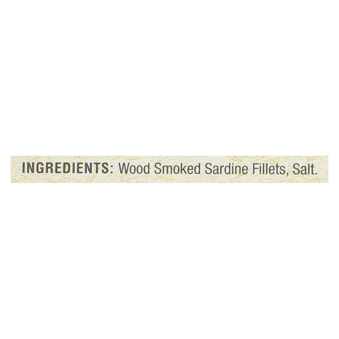 Bar Harbor - Smoked Sardine Fillets - Case Of 12 - 6.7 Oz. - Maras Green