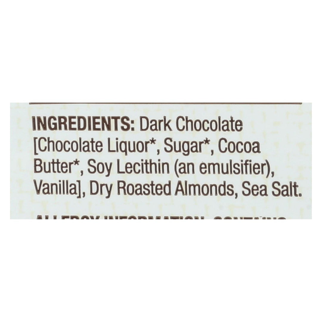 Bark Thins Bark Thins Dark Chocolate - Almond With Sea Salt - Case Of 12 - 4.7 Oz. - Maras Green