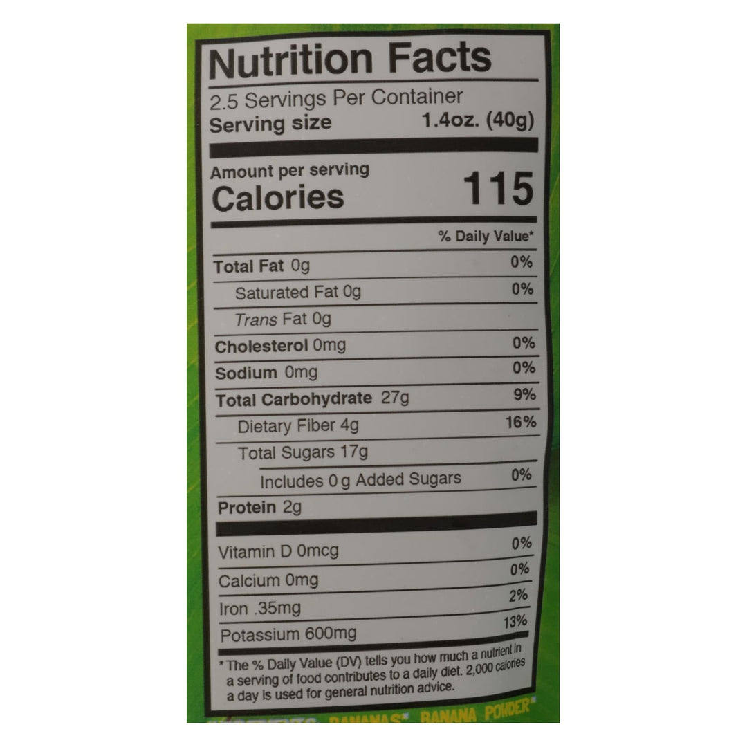 Barnana Banana Bites - Organic - Original - 3.5 Oz - Case Of 12 - Maras Green