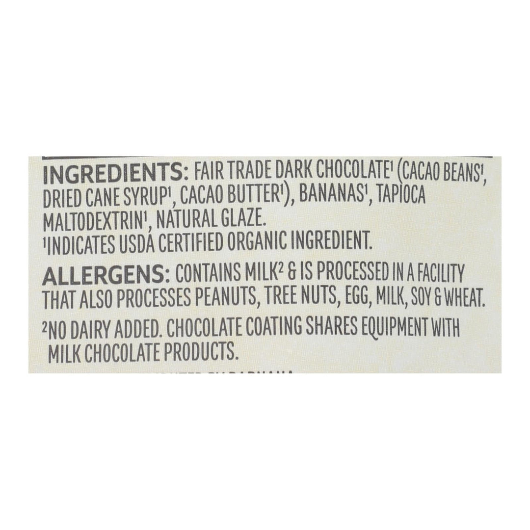 Barnana Chewy Banana Bites - Organic Chocolate - Case Of 12 - 3.5 Oz. - Maras Green