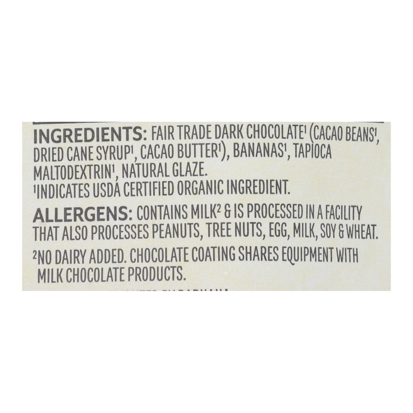 Barnana Chewy Banana Bites - Organic Chocolate - Case Of 12 - 3.5 Oz. - Maras Green