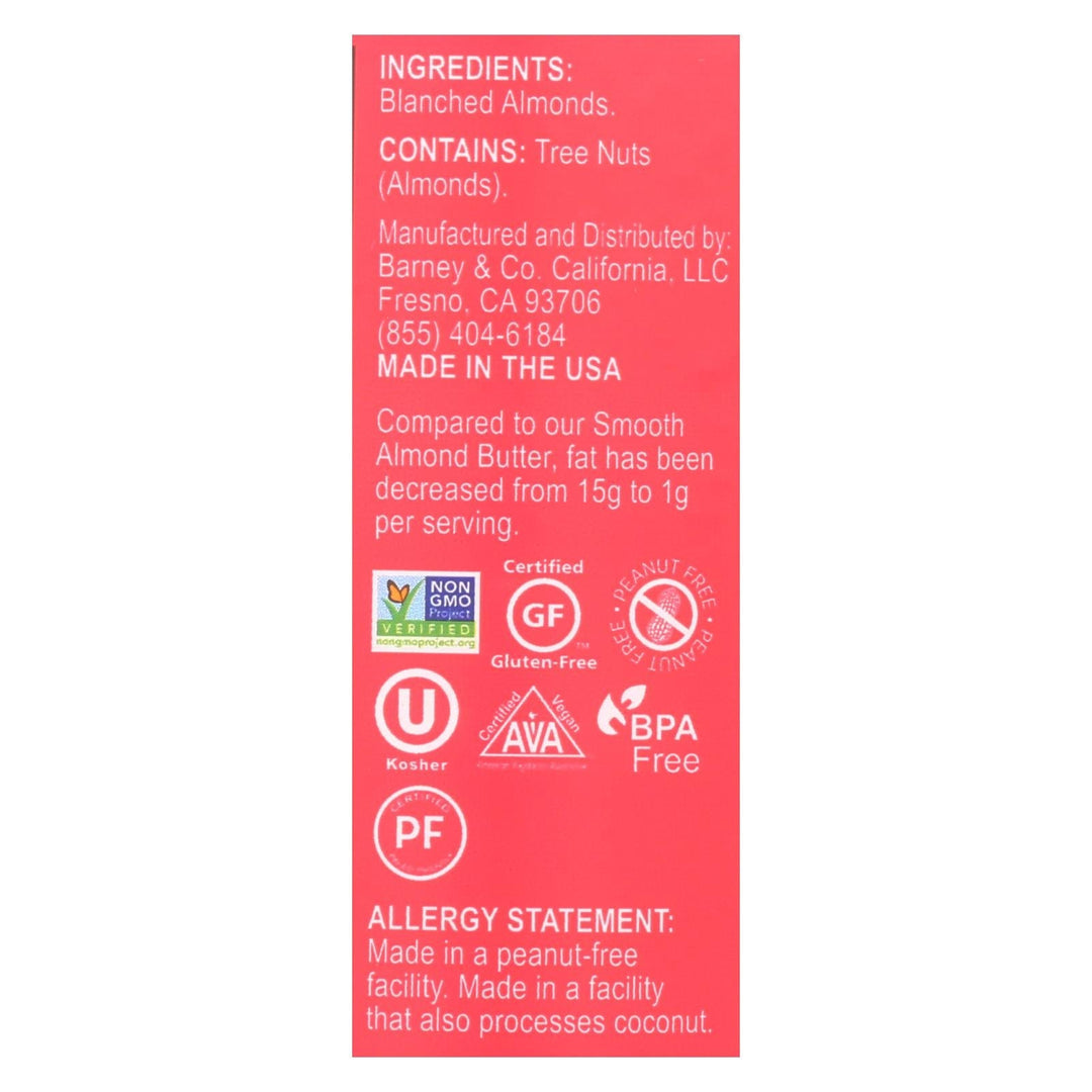 Barney Butter Powdered Almond Butter - Case Of 6 - 8 Oz - Maras Green