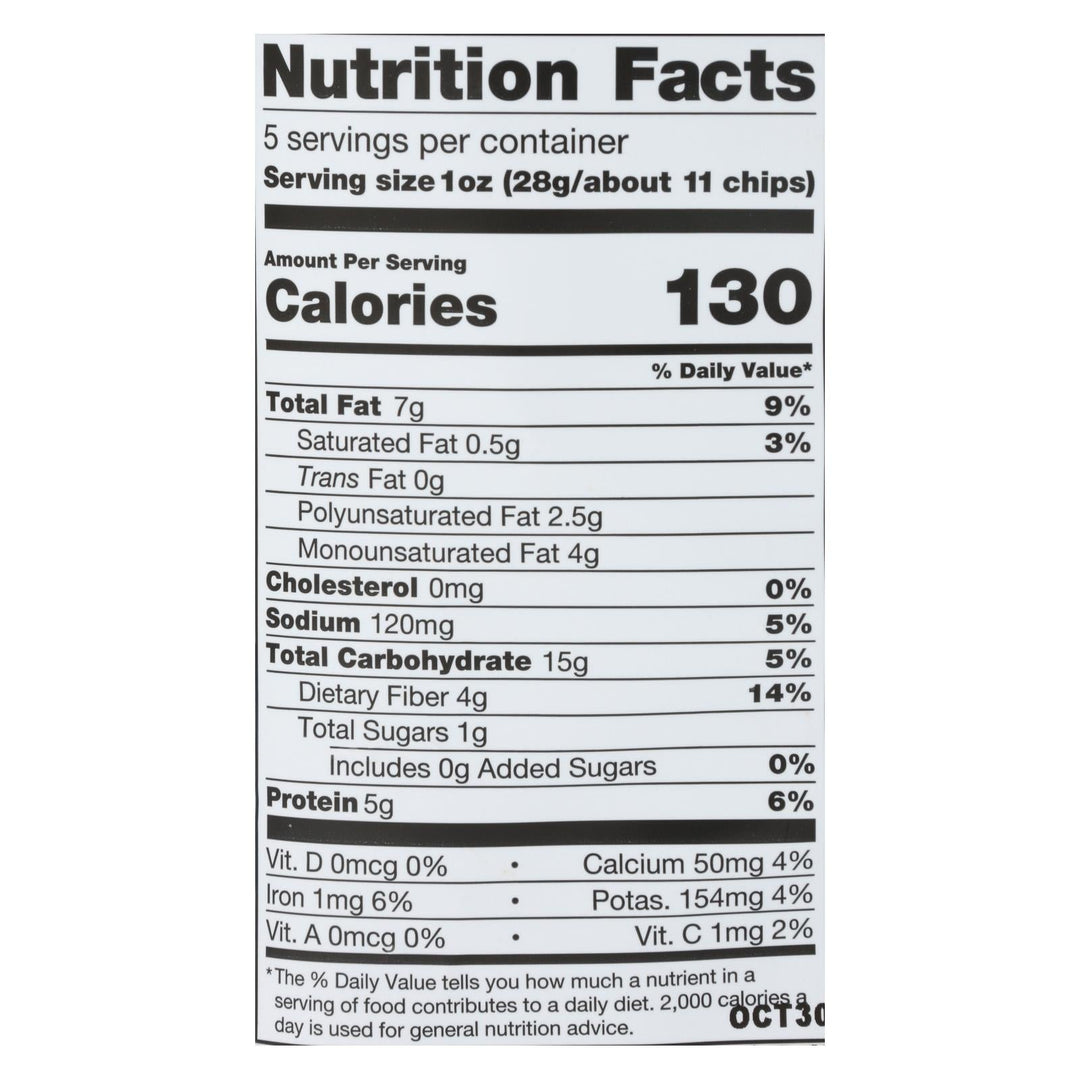 Beanitos - Black Bean Chips - Sea Salt - Case Of 6 - 5 Oz. - Maras Green