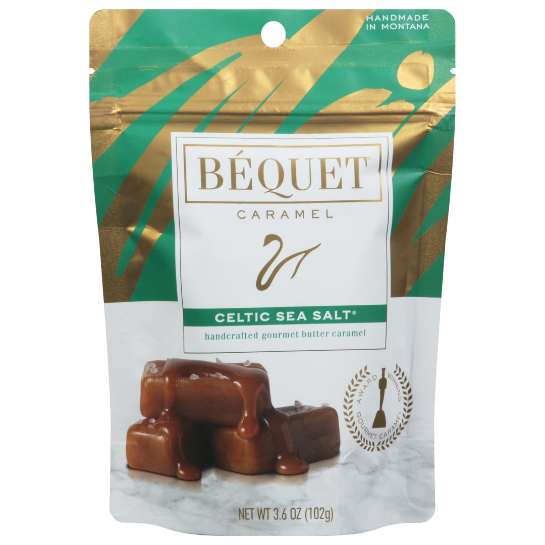 Bequet - Caramel Celtic Sea Salt - Case Of 12 - 3.6 Ounces - Maras Green