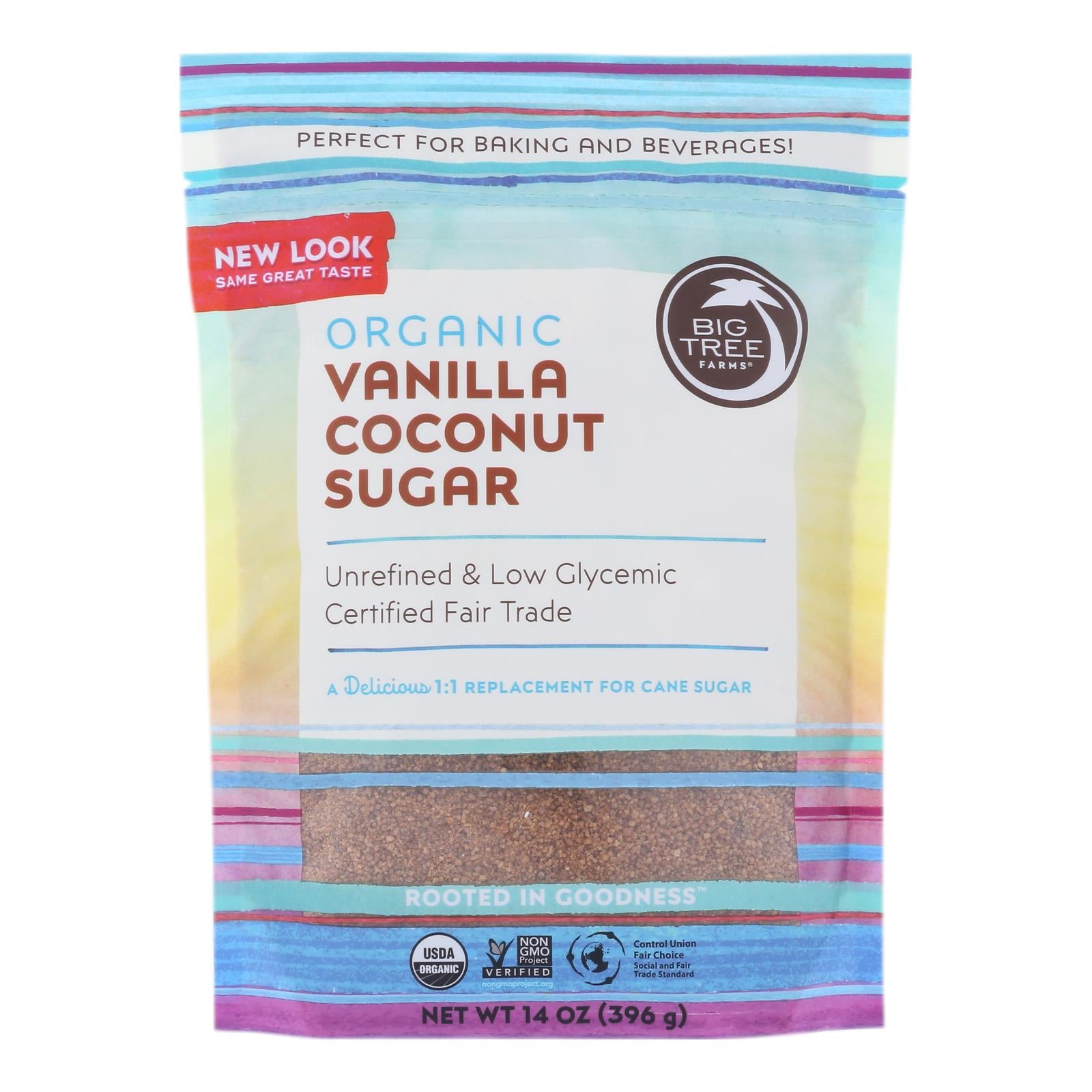 Big Tree Farms Coconut Palm Sugar - Vanilla - Case Of 6 - 14 Oz. - Maras Green