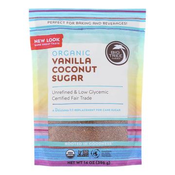 Big Tree Farms Coconut Palm Sugar - Vanilla - Case Of 6 - 14 Oz. - Maras Green