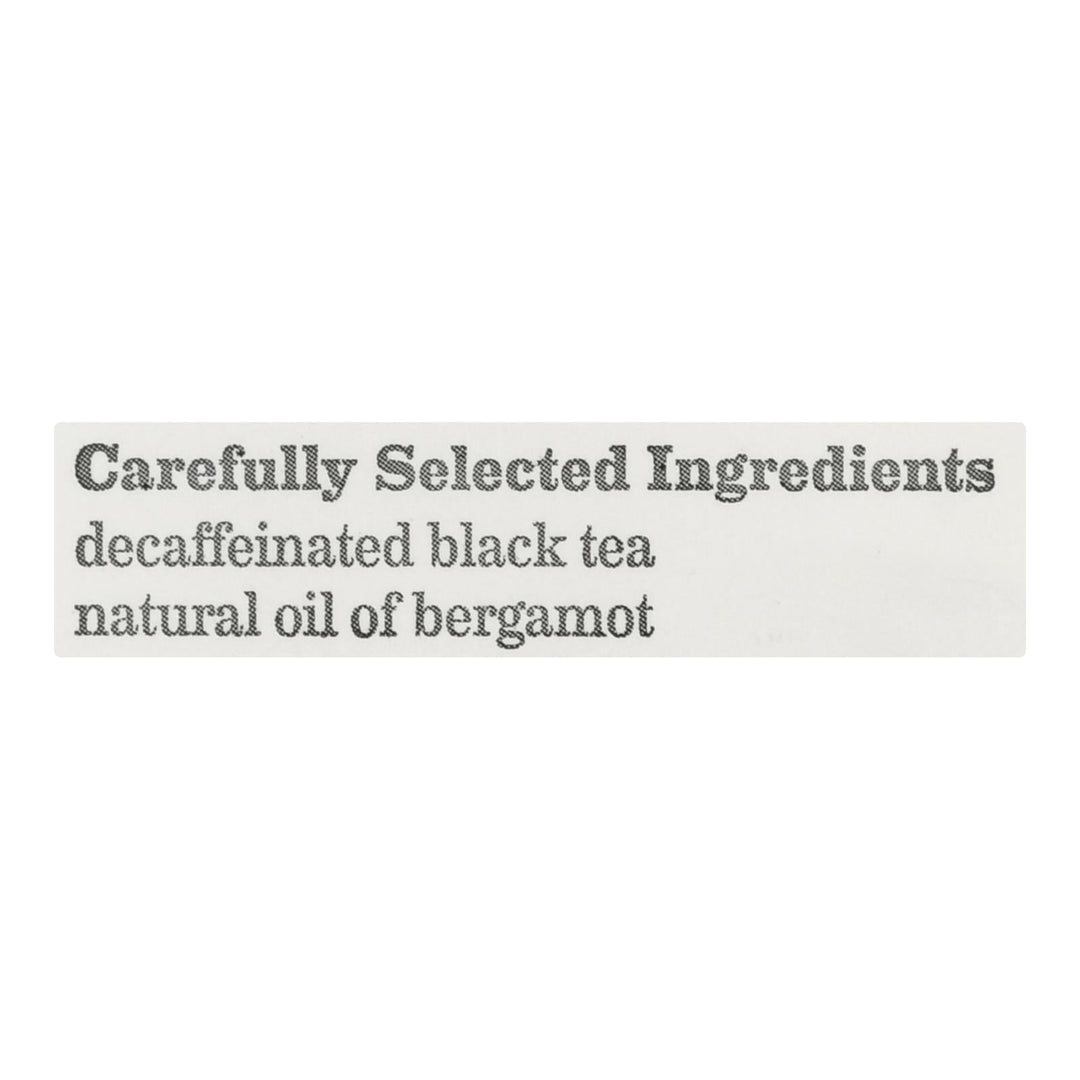 Bigelow Tea Earl Grey Decaffeinated Black Tea - Case Of 6 - 20 Bags - Maras Green