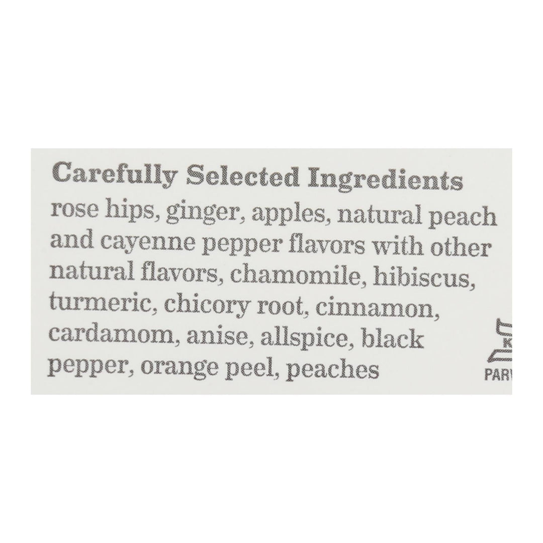 Bigelow Tea - Tea Ginger Peach Tumeric - Case Of 6 - 18 Bag - Maras Green