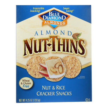Blue Diamond - Nut Thins - Almond - Case Of 12 - 4.25 Oz. - Maras Green
