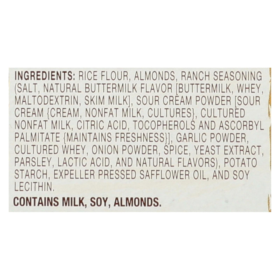 Blue Diamond - Nut Thins - Country Ranch - Case Of 12 - 4.25 Oz. - Maras Green