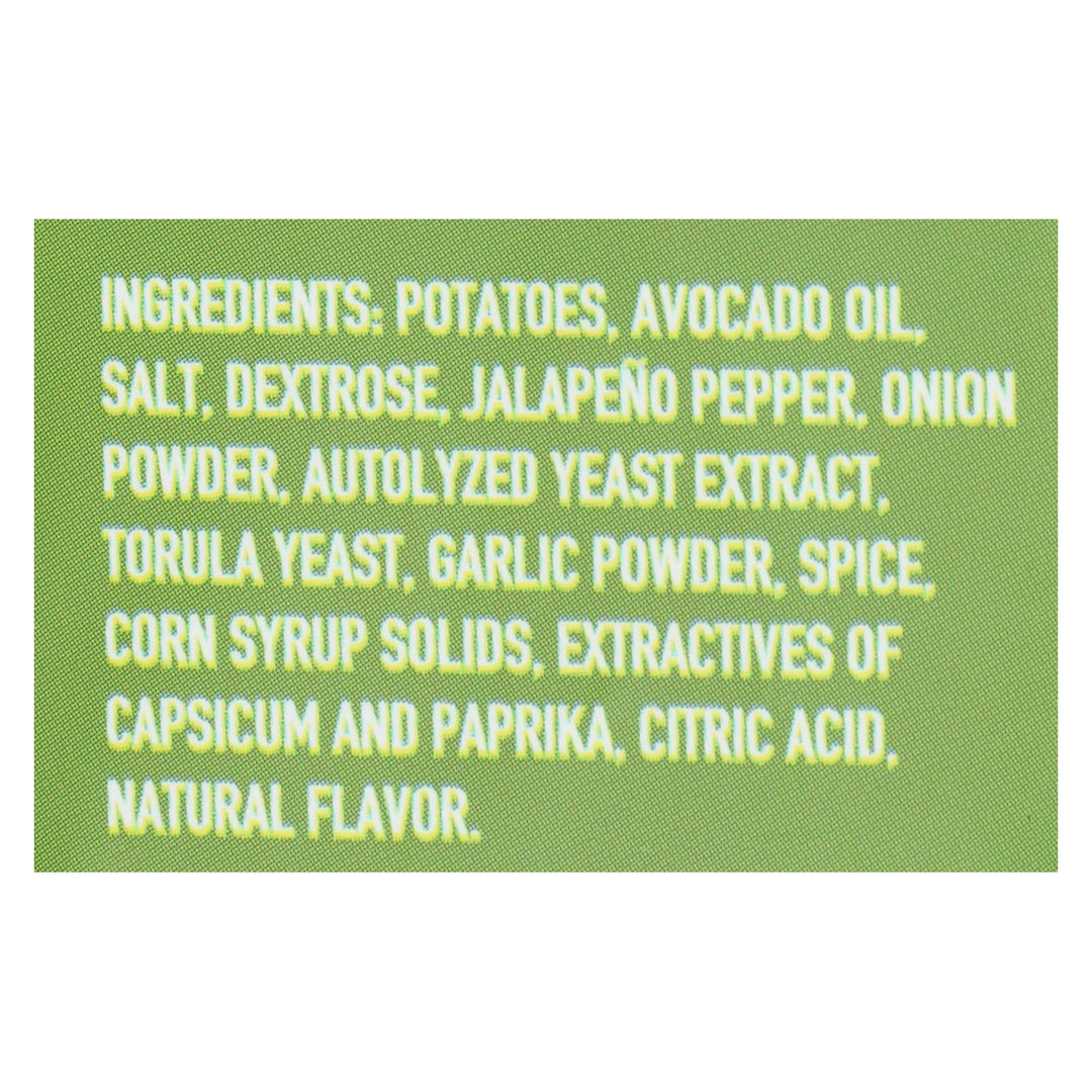 Boulder Canyon - Kettle Chips - Avocado Oil Jalapeno - Case Of 12 - 5.25 Oz. - Maras Green