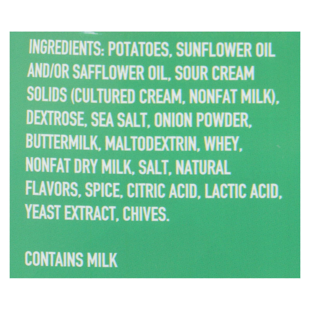 Boulder Canyon - Kettle Cooked Canyon Cut Potato Chips - sour Cream & Chives - Case Of 12 - 6.5 Oz - Maras Green