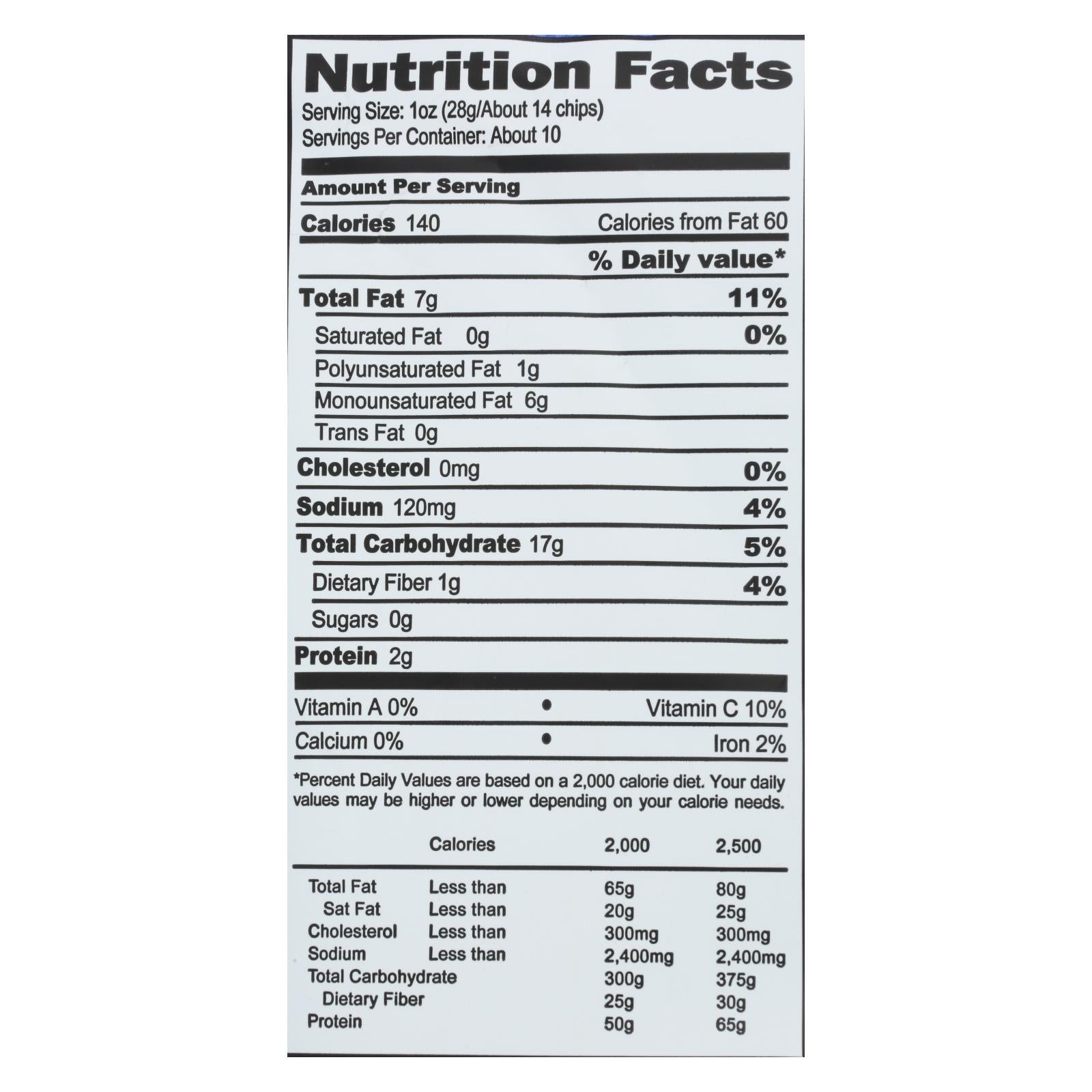 Boulder Canyon Natural Foods - Chips Ktl Cnct Avo S Salt - Case Of 12 - 10.00 Oz - Maras Green