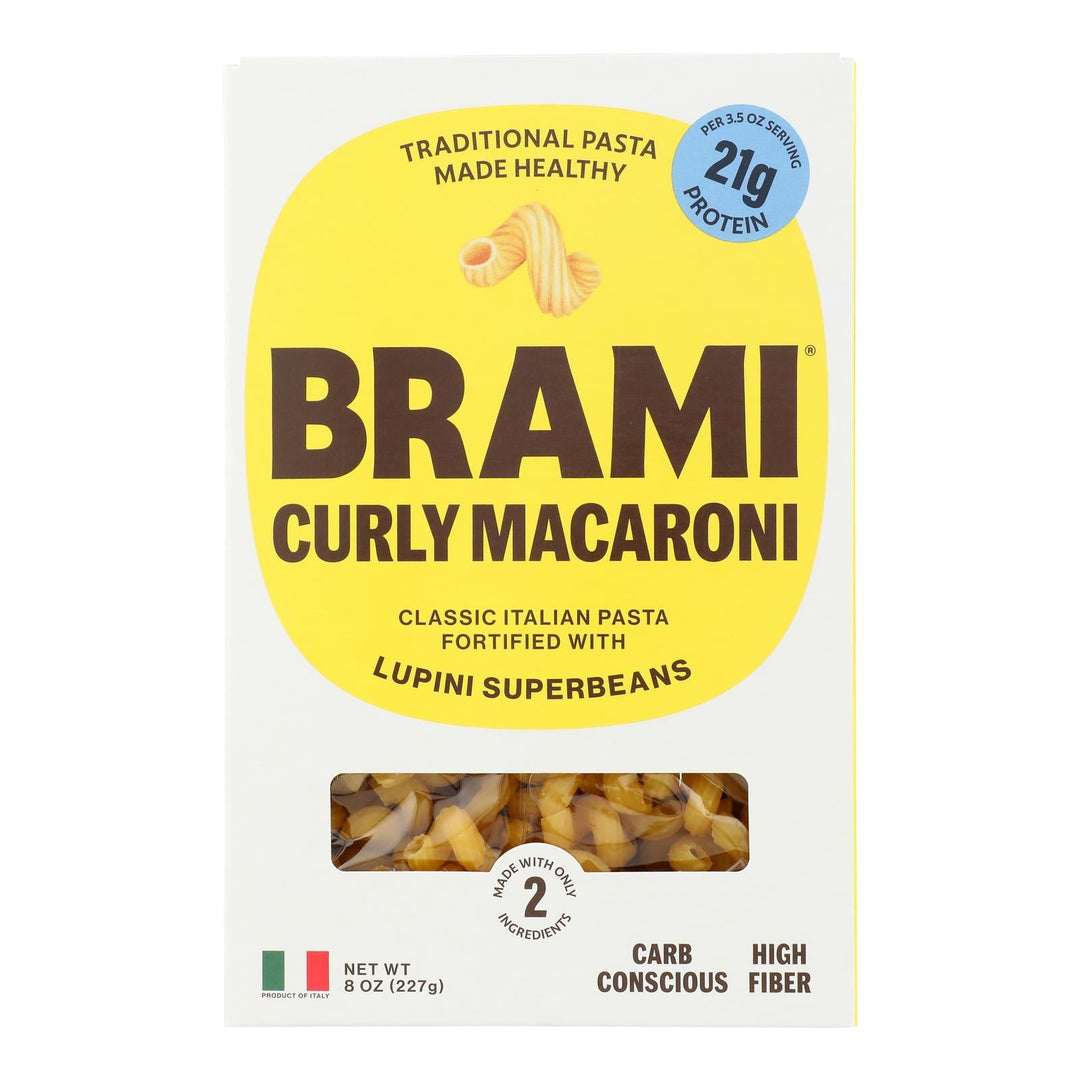 Brami - Pasta Semo Lupini Crispy Mac - Case Of 8 - 12 Ounces - Maras Green