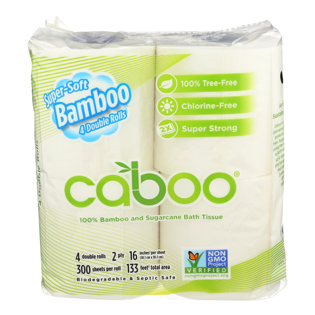 Caboo - Bathroom Tissue - Case Of 10 - Maras Green
