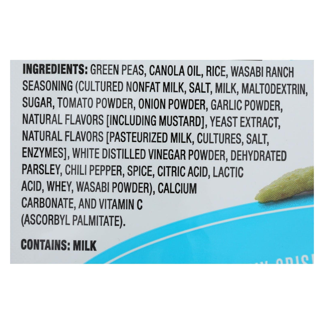 Calbee Snapea Crisp - Snapea Crisps - Wasabi Ranch - Case Of 12 - 3.3 Oz - Maras Green