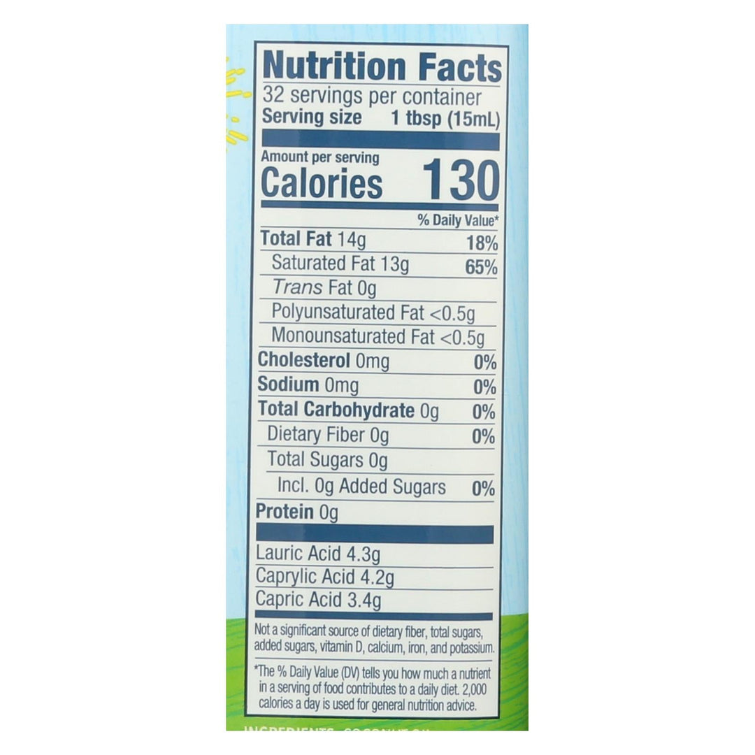 Carrington Farms Coconut Cooking Oil - Case Of 6 - 16 Fl Oz. - Maras Green