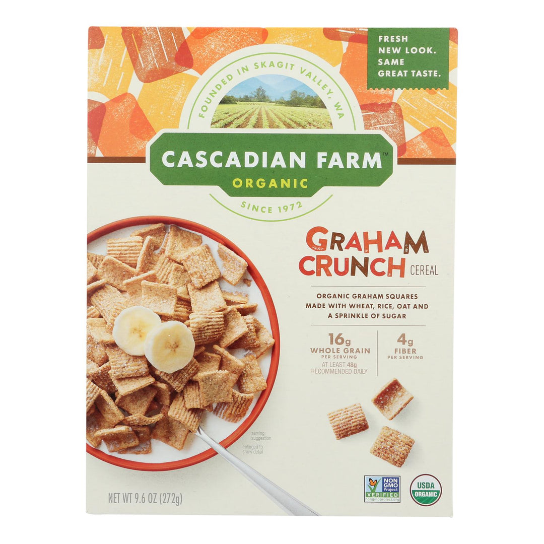 Cascadian Farm Organic Cereal - Graham Crunch - Case Of 10 - 9.6 Oz - Maras Green