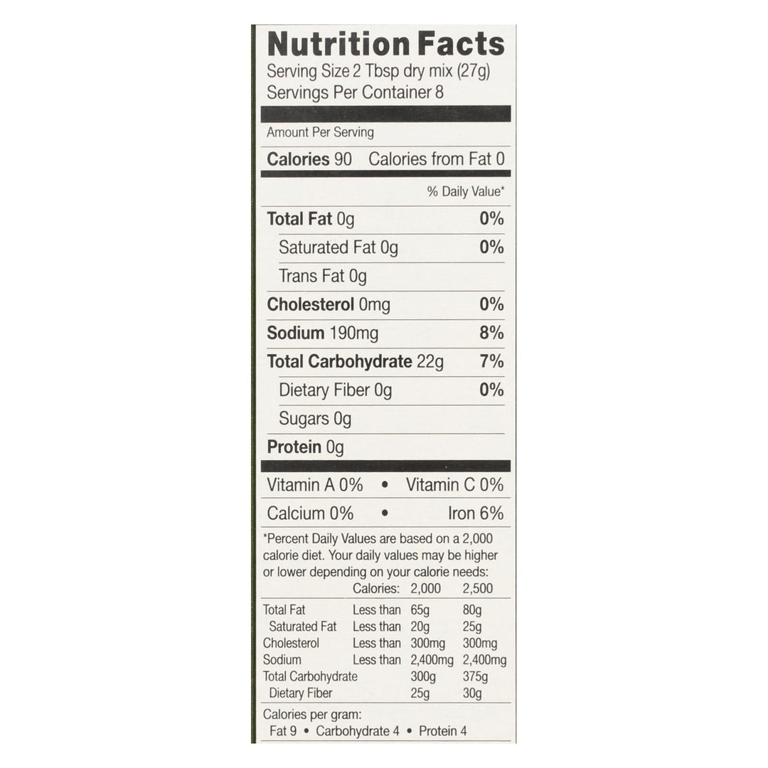 Chebe Bread Products - Bread Mix Focaccia - Cs Of 8 - 7.5 Oz - Maras Green