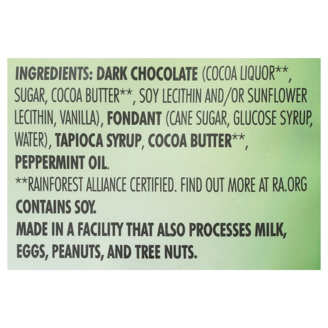 Chocolove - Bites Dark Chocolate Mint Creme - Case Of 8 - 3.5 Oz - Maras Green
