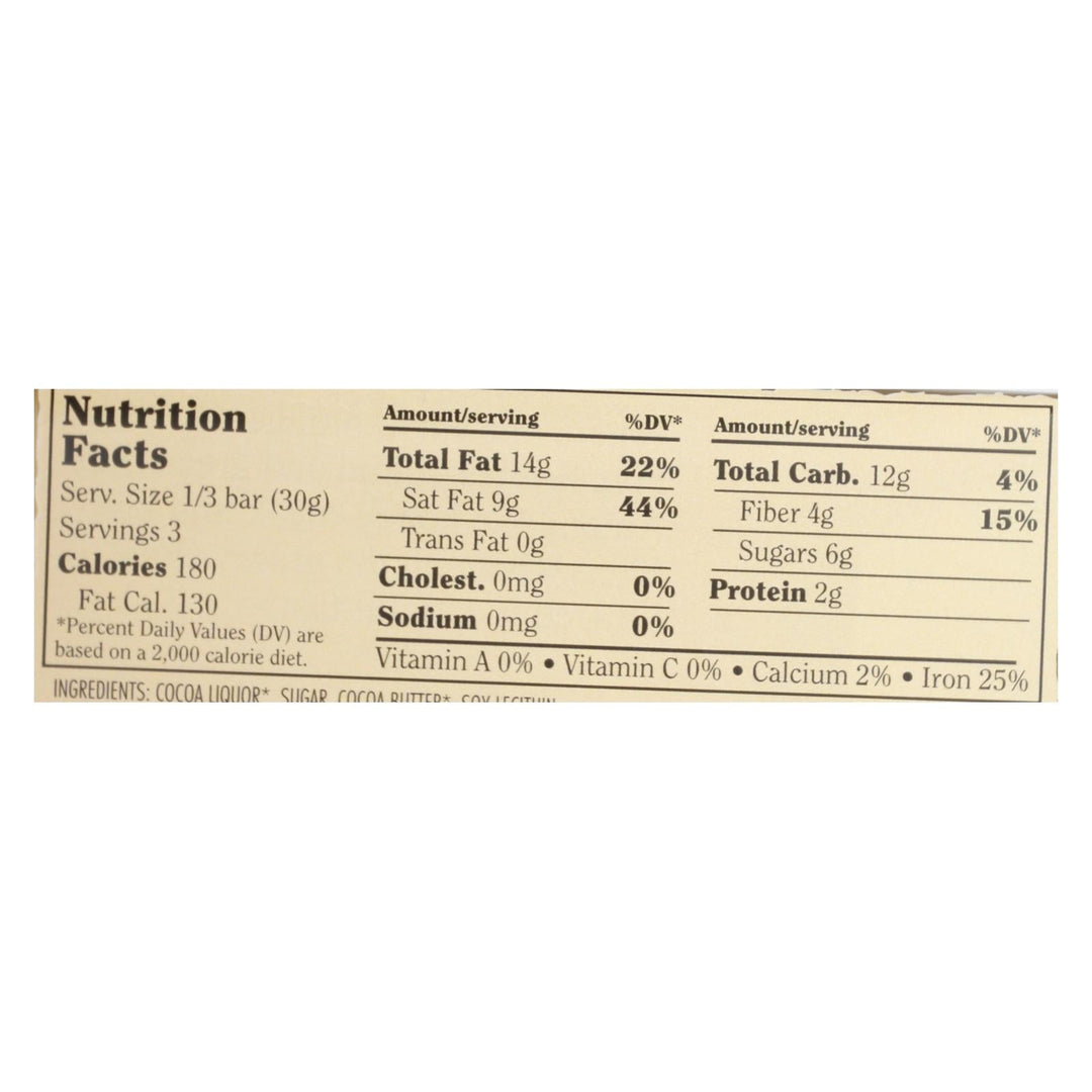 Chocolove Xoxox - Premium Chocolate Bar - Dark Chocolate - Extra Strong - 3.2 Oz Bars - Case Of 12 - Maras Green