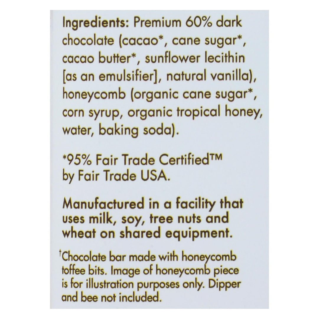 Chuao Chocolate Bar, Honeycomb - Case Of 12 - 2.8 Oz - Maras Green