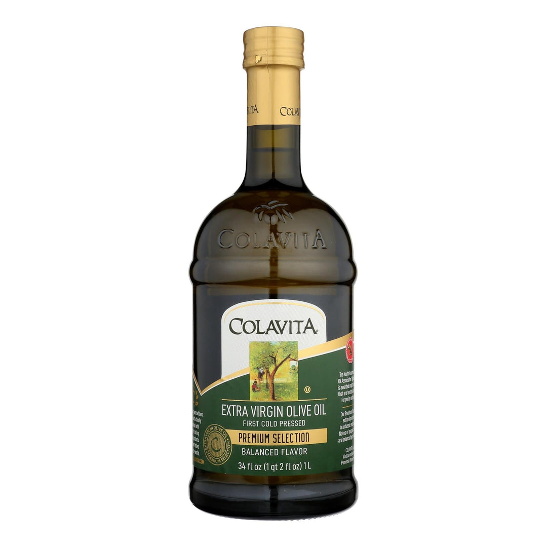 Colavita - Premium Extra Virgin Olive Oil - Case Of 6 - 33.8 Fl Oz. - Maras Green