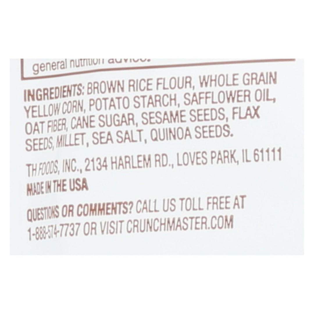 Crunchmaster - Multigrn Cracker Sea Salt - Case Of 12 - 4 Oz - Maras Green