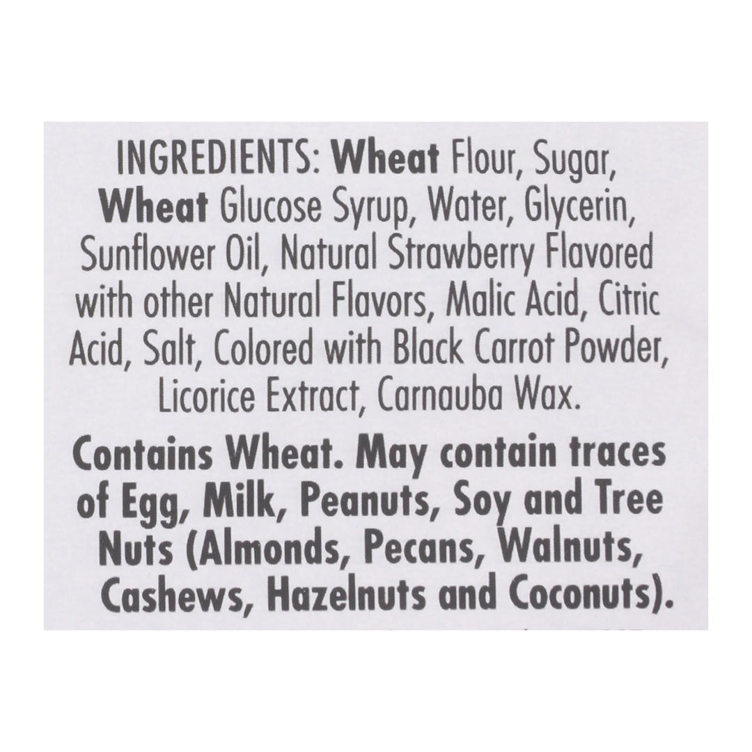 Darrell Soft Eating Liquorice - Strawberry - Case Of 8 - 7 Oz. - Maras Green