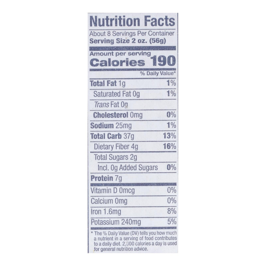 Delallo - Pasta Organic Orzo Whole Wheat Number 65 - Case Of 12 - 16 Ounces - Maras Green