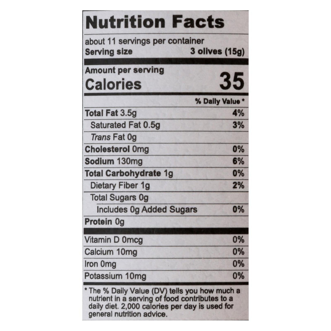 Divina - Olives Castelvetrano - Case Of 6 - 6 Oz - Maras Green
