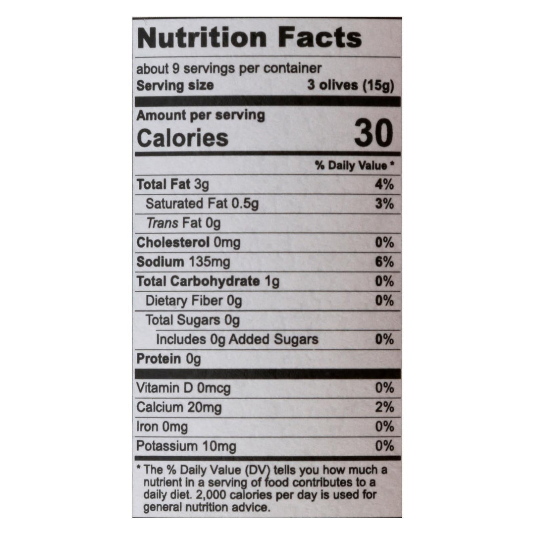Divina - Olives Pitted Frescatrano - Case Of 6 - 4.9 Oz - Maras Green