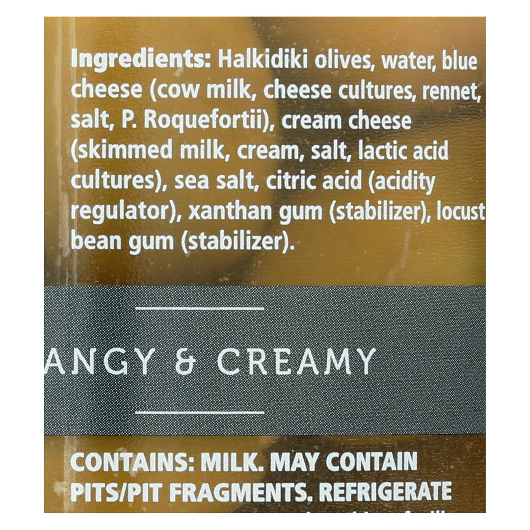 Divina - Olives Stuffed With Blue Cheese - Case Of 6 - 7.8 Oz. - Maras Green