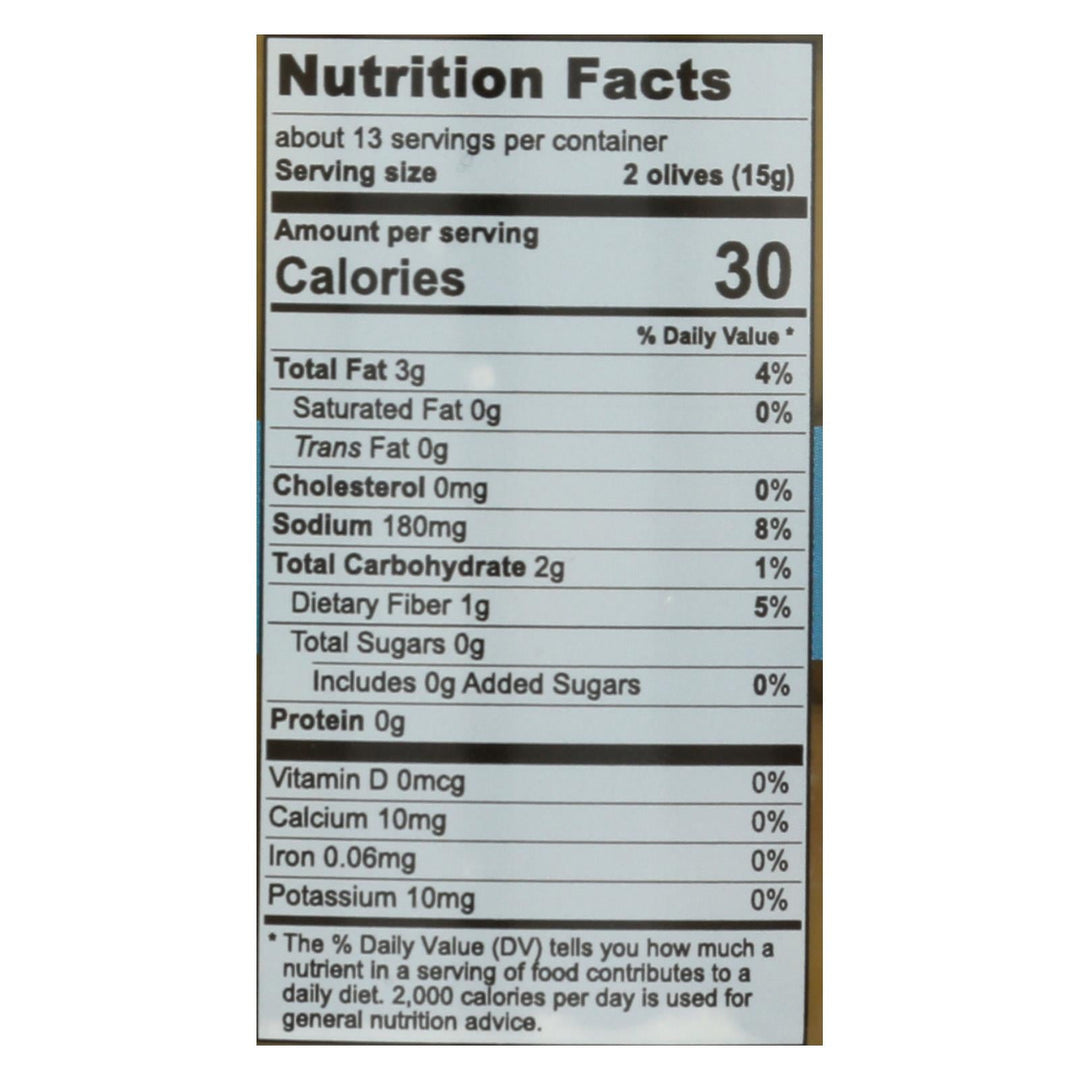 Divina - Olives Stuffed With Feta Cheese - Case Of 6 - 7.8 Oz. - Maras Green