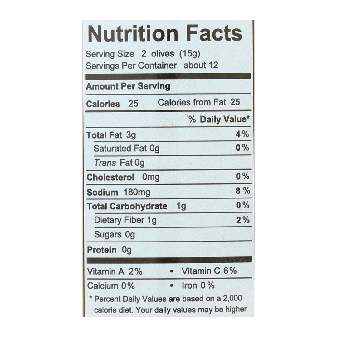 Divina - Olives Stuffed With Sweet Peppers - Case Of 6 - 7.8 Oz. - Maras Green