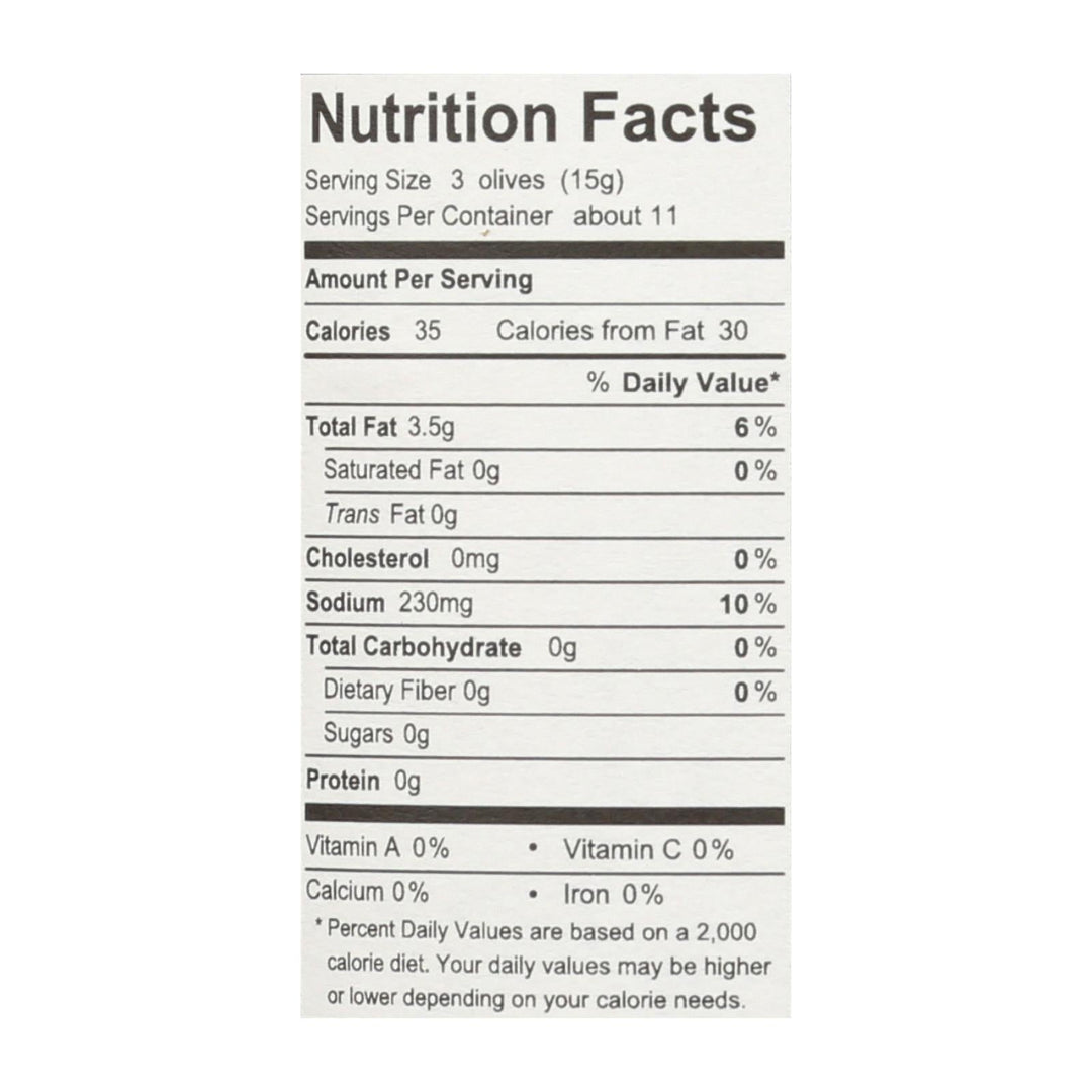 Divina - Organic Greek Mixed Olives - Case Of 6 - 6.35 Oz. - Maras Green