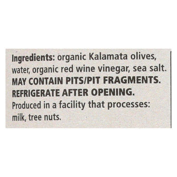 Divina - Organic Olives - Kalamata Sliced - Case Of 6 - 5.6 Oz. - Maras Green
