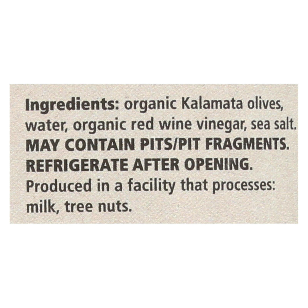 Divina - Organic Pitted Kalamata Olives - Case Of 6 - 6 Oz. - Maras Green