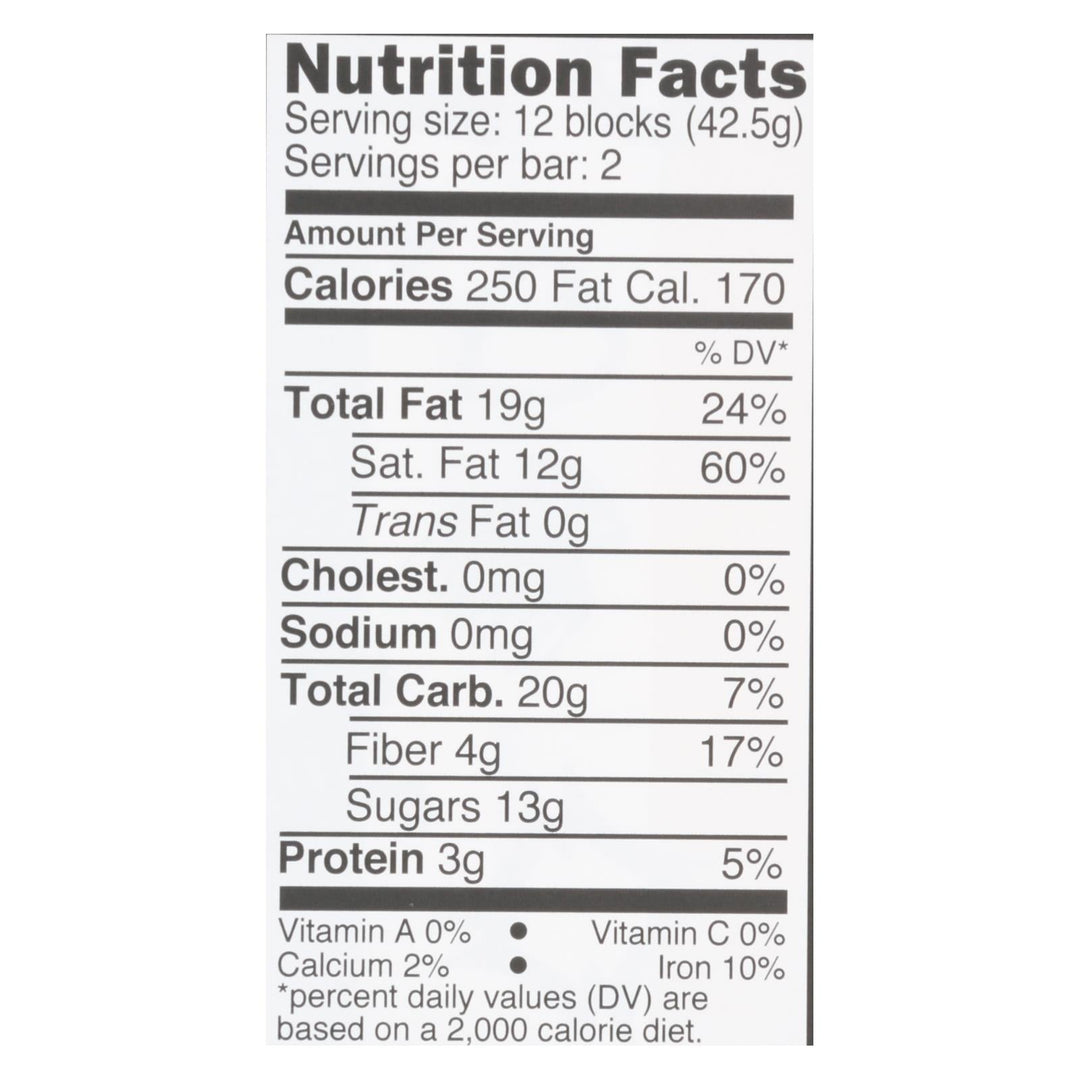 Divine - Bar Chocolate Dark W/mint Crisp - Case Of 12 - 3 Oz - Maras Green