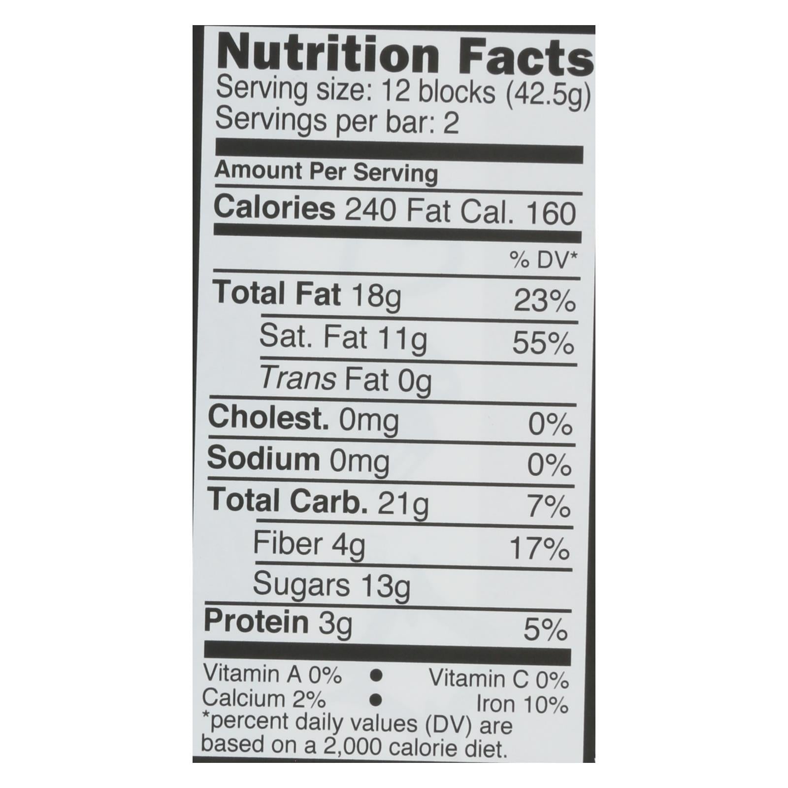 Divine - Bar Dark Chocolate 70% Gng/orng - Case Of 12 - 3 Oz - Maras Green