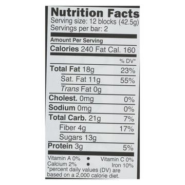 Divine - Bar Dark Chocolate 70% Gng/orng - Case Of 12 - 3 Oz - Maras Green
